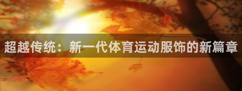 3377体育官网下载是干嘛的公司：超越传统：新一代体育运动服